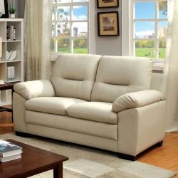 PARMA LOVE SEAT IN IVORY PU